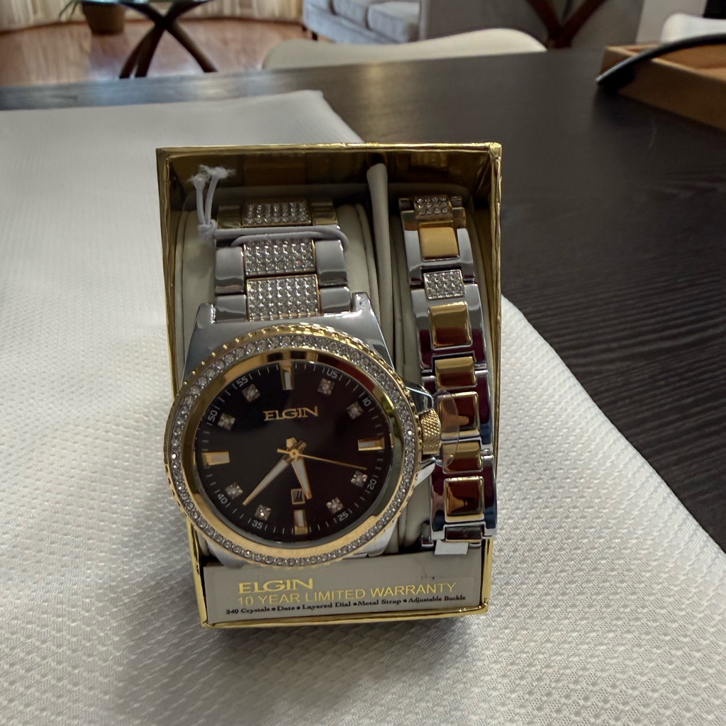 Silver And Gold Mens Watch